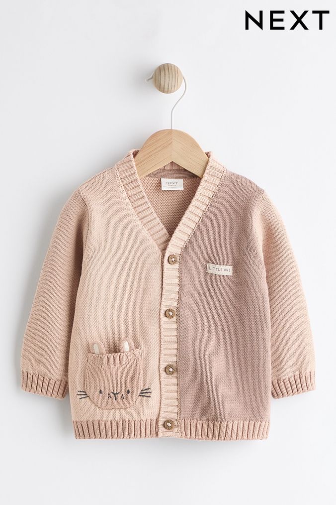 Buy Girls Cardigans Animal 100 Cotton Newborn Online Next UK