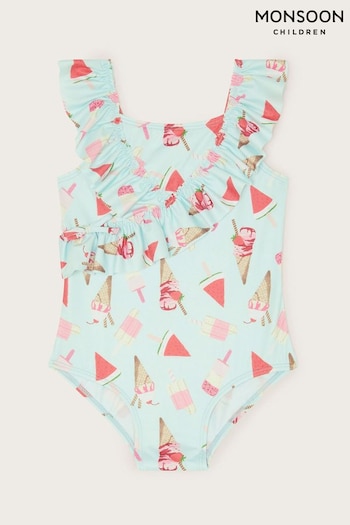 Monsoon Baby Blue Ice-Cream Swimsuit (K92311) | £18