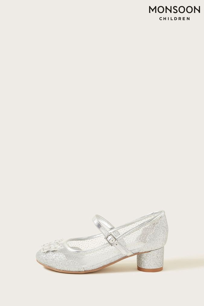 Silver heels for kids top