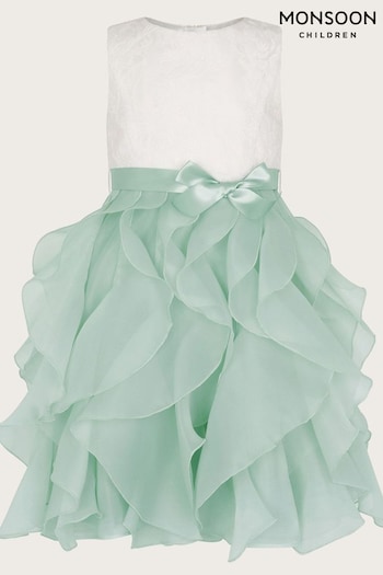 Monsoon Lace Cancan Ruffle Dress (K92319) | £62 - £72