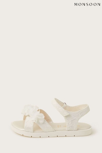 Monsoon Lace Corsage swiftwater Sandals (K92350) | £24 - £26