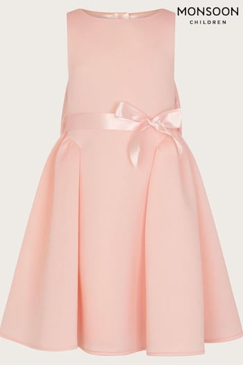 Monsoon Pink Holly Scuba Bridesmaid Dress (K92361) | £50 - £60