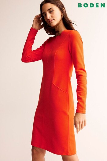 Boden Red Ellen Ottoman Dress (K92375) | £70