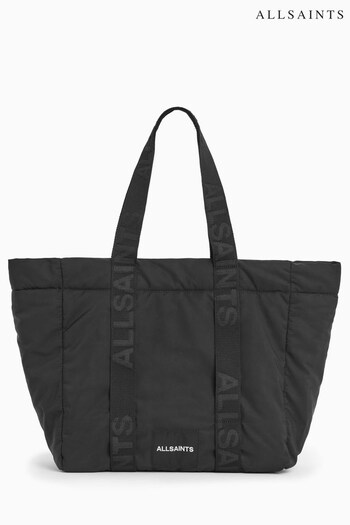 AllSaints Shore Quilt Black Tote Bag (K92390) | £119