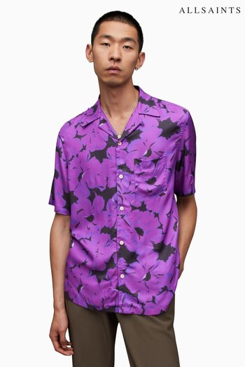 AllSaints Purple Kaza Shirt (K92411) | £119