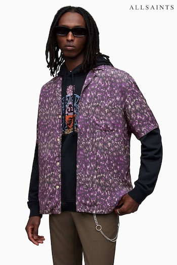 AllSaints Kuma Purple Shirt (K92432) | £119