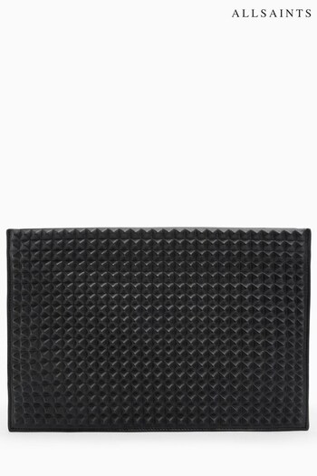 AllSaints Bettina Stud Clutch Black Bag (K92464) | £129