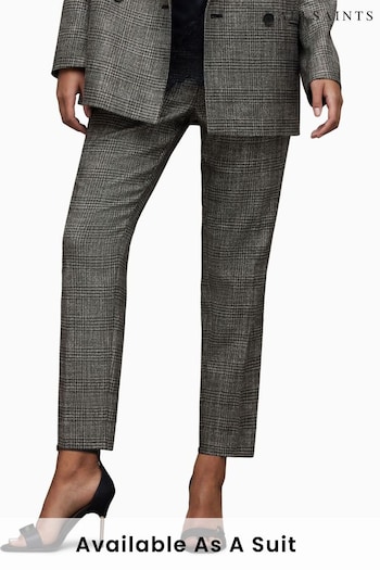 AllSaints Grey Astrid Sparkle Trousers (K92466) | £159
