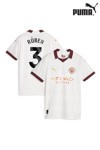 Puma White Manchester City Away Shirt 2023-24 (K92552) | £90