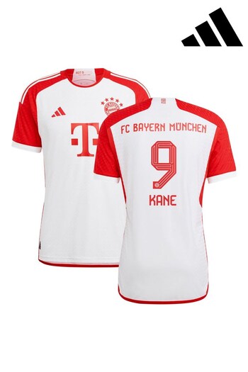 adidas White FC Bayern Home Authentic Shirt 2023-24 (K92566) | £145