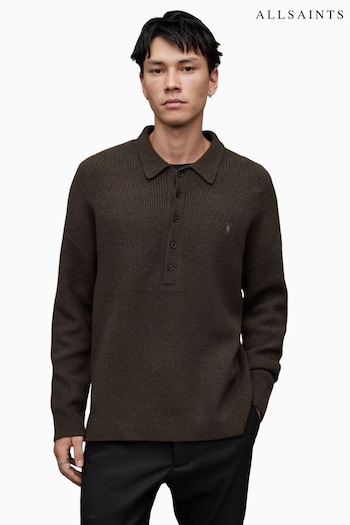 AllSaints Green Shapley Long Sleeve Sweatshirt (K92637) | £99