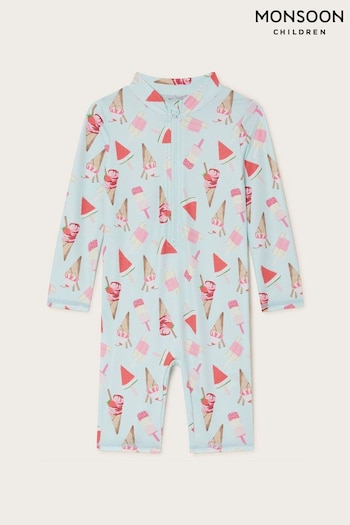 Monsoon Blue Baby Ice Cream SunSaif Suit (K92656) | £23