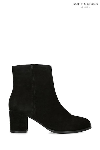 Kurt Geiger London Smooth Black Ankle Boots (K92735) | £199