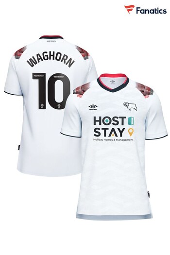 Fanatics Derby County Umbro Home Shirt 2023-24 - Waghorn 10 (K92781) | £70