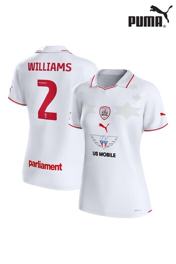 Puma jolin White Barnsley Away Shirt 2023-24 - Williams 2 (K92801) | £65