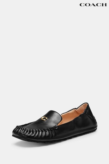 COACH Ronnie Leather Black Loafers (K92933) | £195