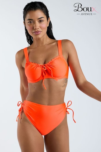 Boux Avenue Orange Amalfi Ruched Bikini Top (K93111) | £34