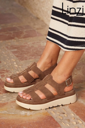 Linzi Brown Boston Slingback Gladiator Sandals (K93204) | £40