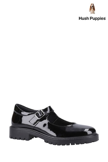 Hush Puppies Senior Aurora Patent Black Shoes (K93254) | £62
