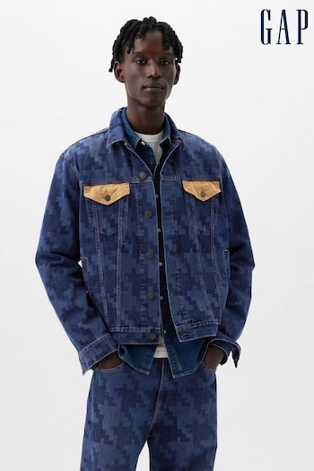 Gap Blue Dapper Dan Organic Cotton Icon Denim Jacket (K93272) | £105
