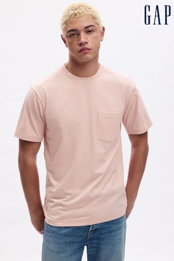 Gap Pink Original Pocket Crew Neck Short Sleeve T-Shirt (K93291) | £14