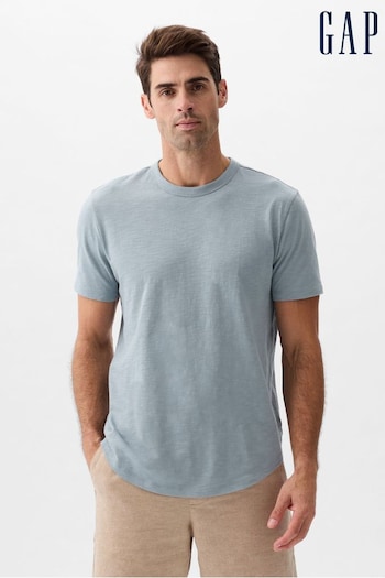 Gap Blue Cotton Crew Neck Short Sleeve T-Shirt (K93297) | £12