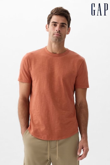 Gap Orange Cotton Crew Neck Short Sleeve T-Shirt (K93300) | £12