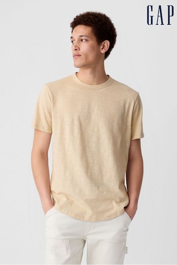 Gap Neutral Cotton Crew Neck Short Sleeve T-Shirt (K93323) | £12