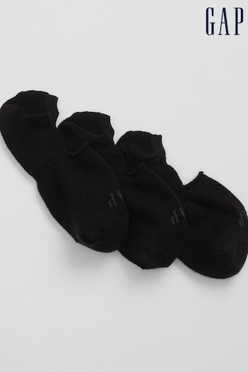 Gap Black Logo No Show Socks (3 Pack) (K93336) | £10