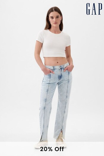 Gap Acid Wash Blue Mid Rise 90s Loose Fit Jeans (K93343) | £55