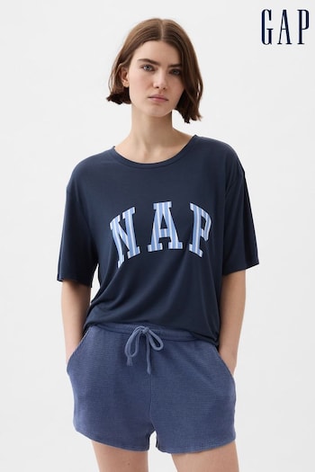 Gap Blue Relaxed Pyjama Graphic Short Sleeve T-Shirt (K93360) | £15