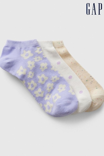 Gap Purple Ankle Socks 3-Pack (K93368) | £10