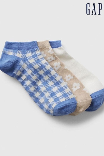 Gap Blue Ankle Socks 3-Pack (K93370) | £10