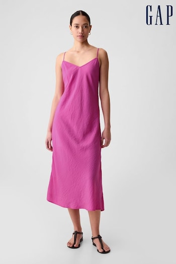 Gap Pink Slip Midi Dress (K93388) | £40