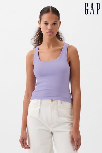 Gap Purple Modern Modal Scoop Neck Vest (K93416) | £14