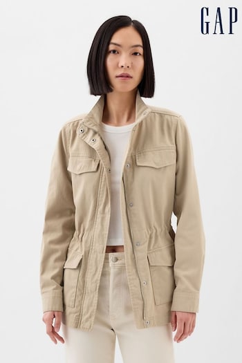 Gap Natural Zip Up Utility Jacket (K93446) | £50