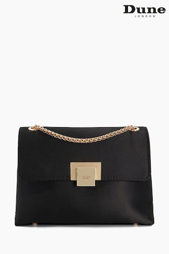 Dune London Black Mini Bondi Raffia Shoulder Bag (K93476) | £70