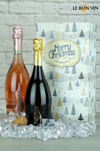 LeBonVin Bottega Wine Sparkling Duo Merry Christmas Gift (K93485) | £37