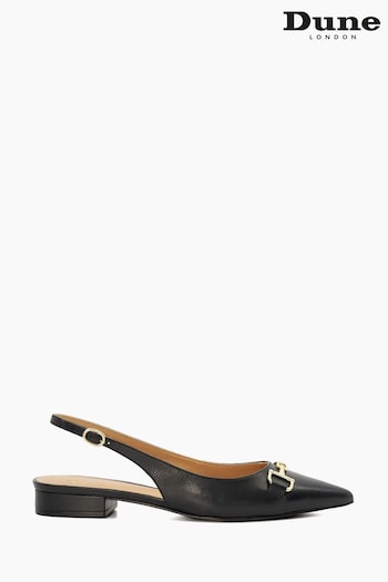 Dune LondonHopeful Snaffle Black Slingback Shoes (K93494) | £85