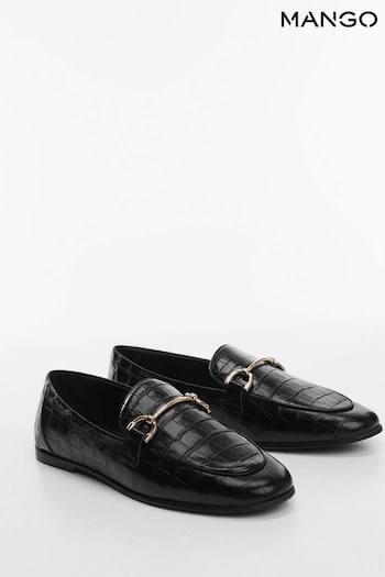 Mango Leather Moccasins with Metallic Detail (K93531) | £60