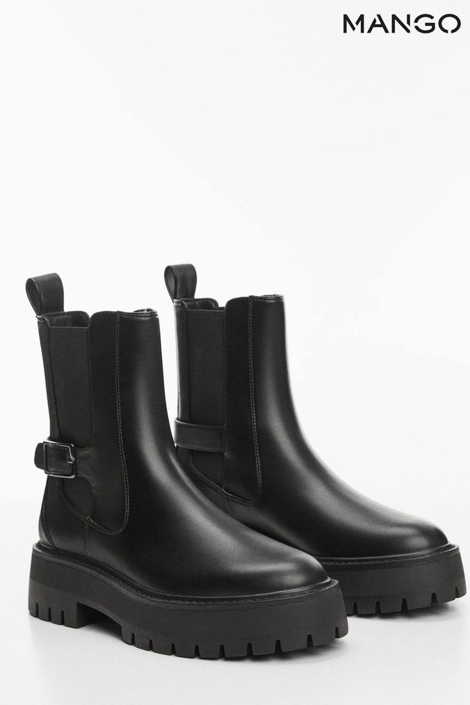 Mango leopard cheap boots