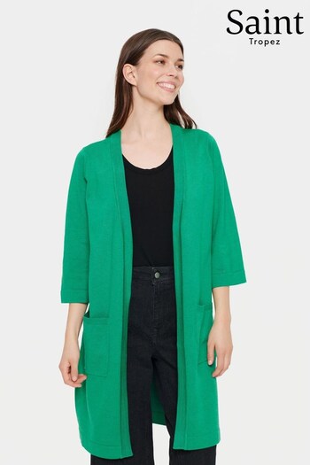 Saint Tropez Green Kila Long Half Sleeve Cardigan (K93749) | £60