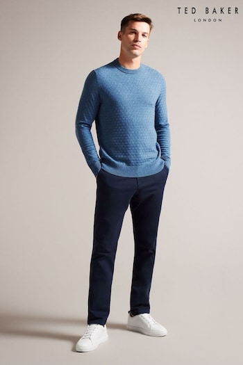 Ted Baker Loung Long Sleeve T Stitch Crew Neck T-Shirt (K93929) | £95