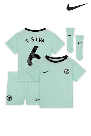 Nike jeans Green Chelsea Third Stadium Kit T-Shirt 2023-24 Infants (K93950) | £68