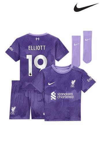Nike Purple Mini Liverpool Third Stadium Kit T-Shirt 2023-24 (K94205) | £68