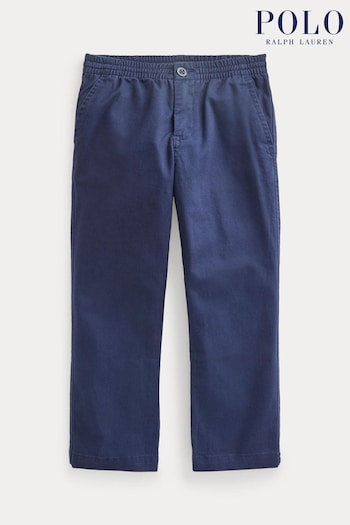 Polo Roberto Ralph Lauren Boys Navy Prepster Stretch Chino Trousers (K94370) | £79 - £89