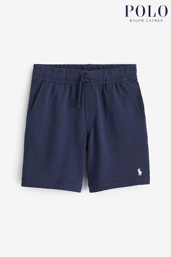 Polo Ralph Lauren Boys Navy Terry Cotton Spa Shorts (K94384) | £59 - £69