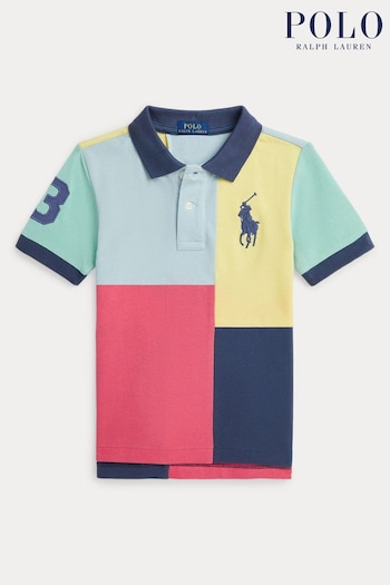 Lauren Ralph Lauren Boys Red Big Pony Cotton Polo Shirt (K94391) | £75