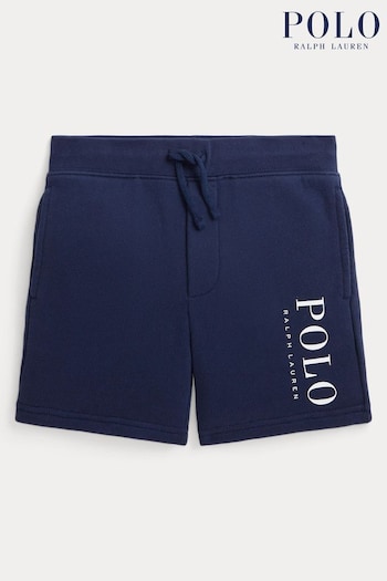 Polo Ralph Lauren Boys Navy Logo Spa Terry Shorts (K94396) | £65 - £75