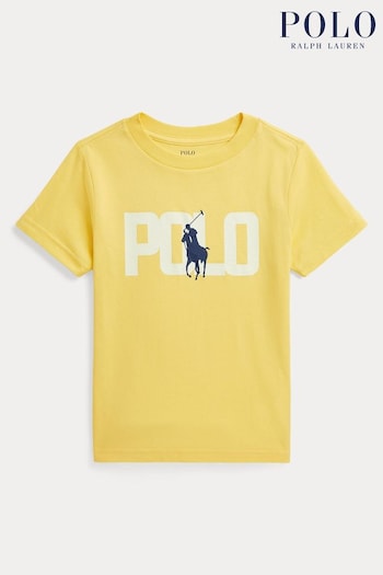 Polo par Ralph Lauren Boys Colour Changing Logo Cotton Jersey T-Shirt (K94403) | £45 - £49